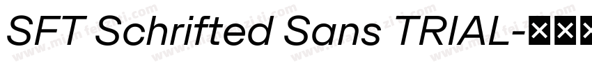 SFT Schrifted Sans TRIAL字体转换